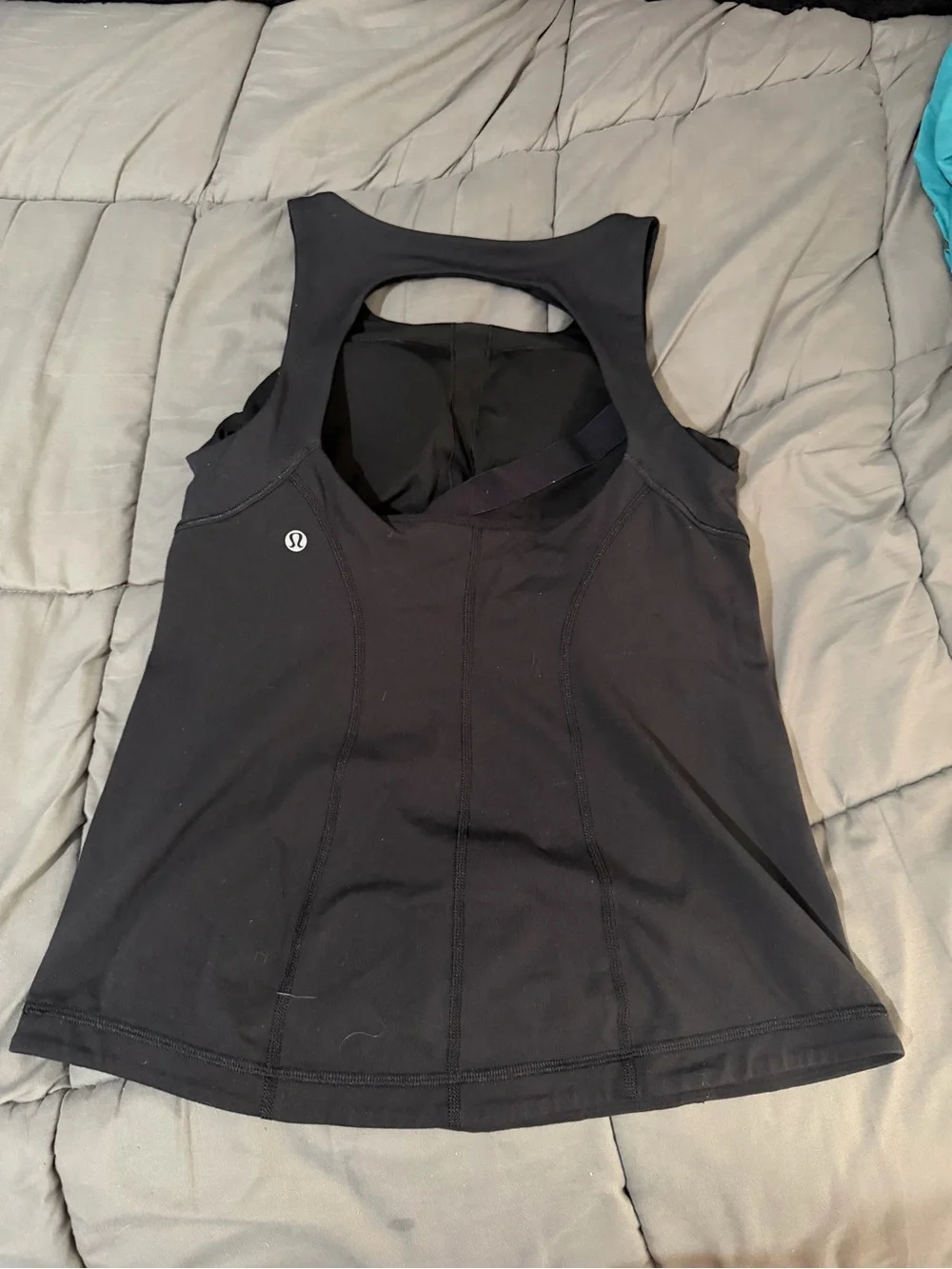 lululemon athletica Black Scoop-Back Athletic Tank